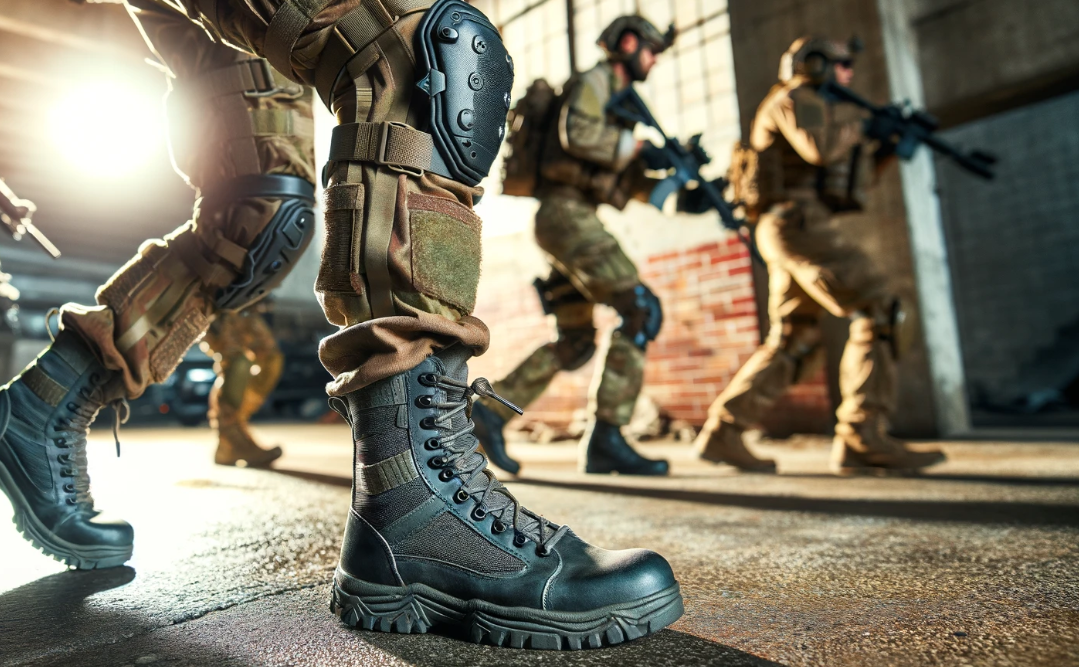 tactical specialists, boots, professionals 📸📸 Realistic photo of tactical specialists wearing tactical boots during an operation. Bright lighting, clear details 📸📸 Тактичним спеціалістам