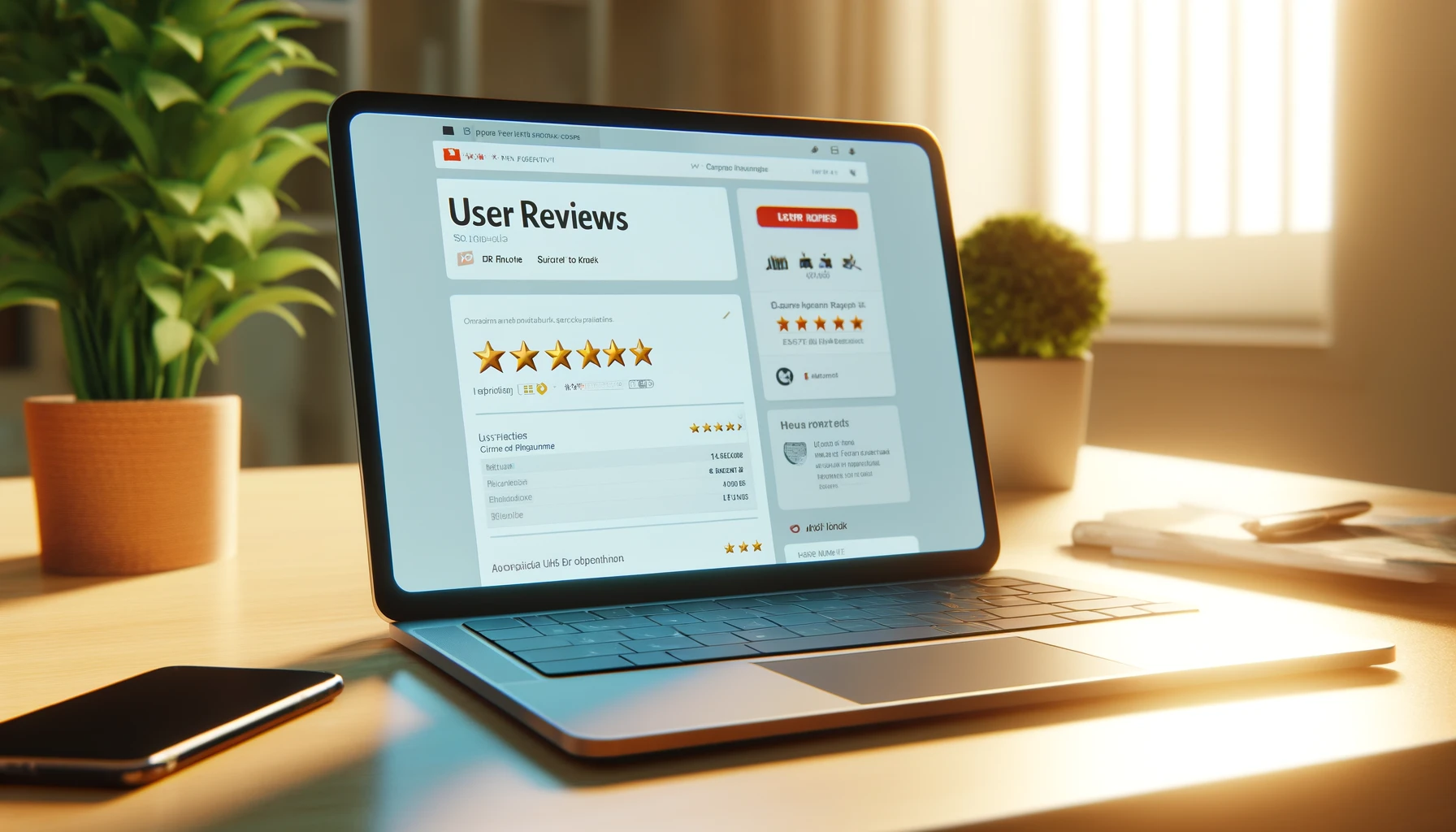 user reviews, laptop, feedback 📸📸 Realistic photo of a laptop screen showing user reviews and ratings. Bright and clear details 📸📸 Отзывы пользователей